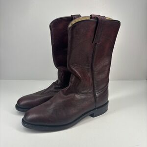 Dan Post 4181‎ Elgin Men's US 7.5M Brown/Oxblood Leather Roper Western Boots